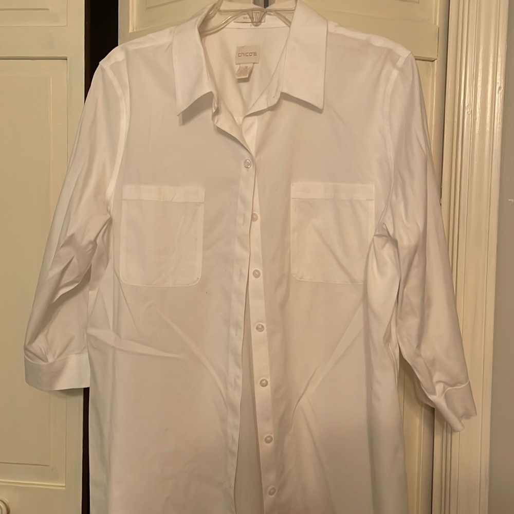White button down